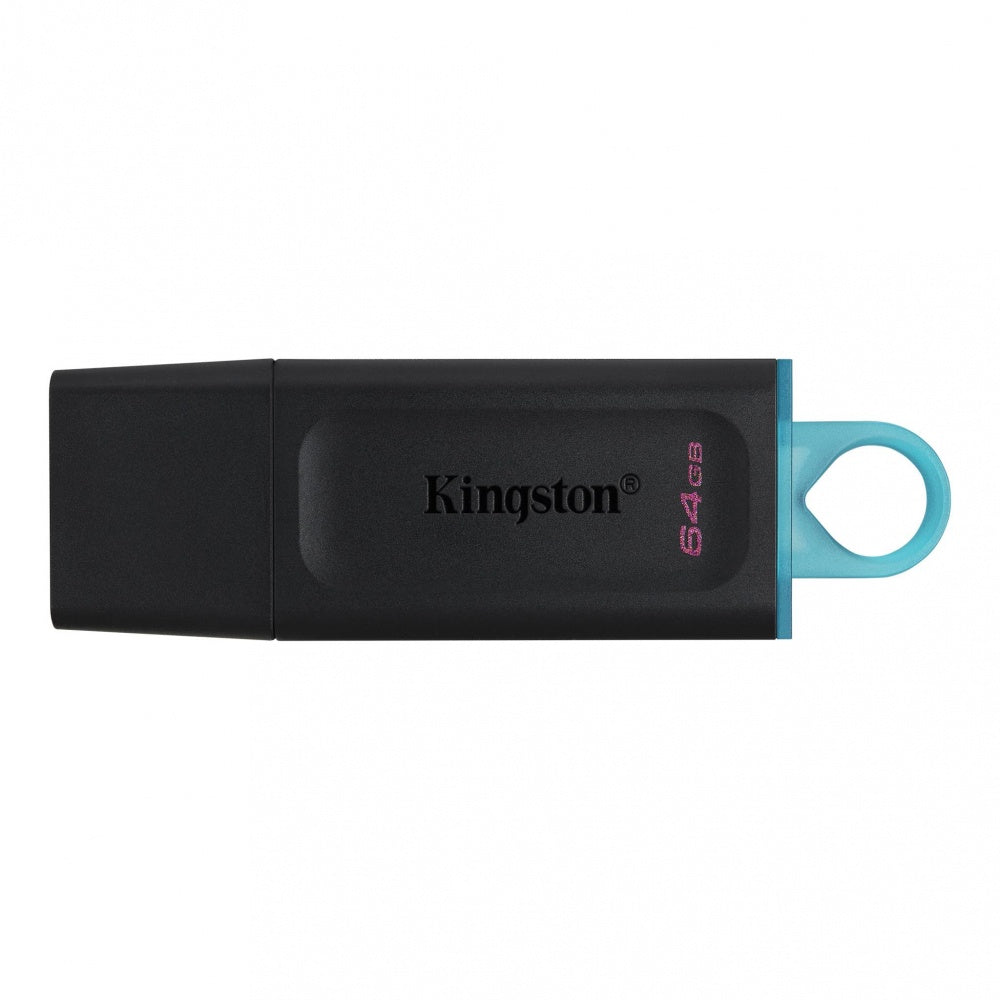 Memoria Flash Usb Kingston Data Traveler Exodia 64gb Gen 1 3.2 Tipo A Negro C/anillo Azul Ocean (dtx/64gb)