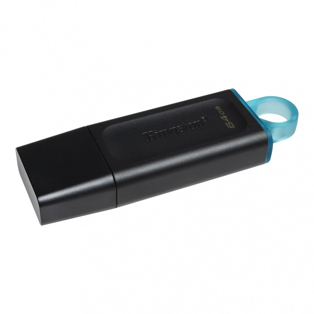 Memoria Flash Usb Kingston Data Traveler Exodia 64gb Gen 1 3.2 Tipo A Negro C/anillo Azul Ocean (dtx/64gb)