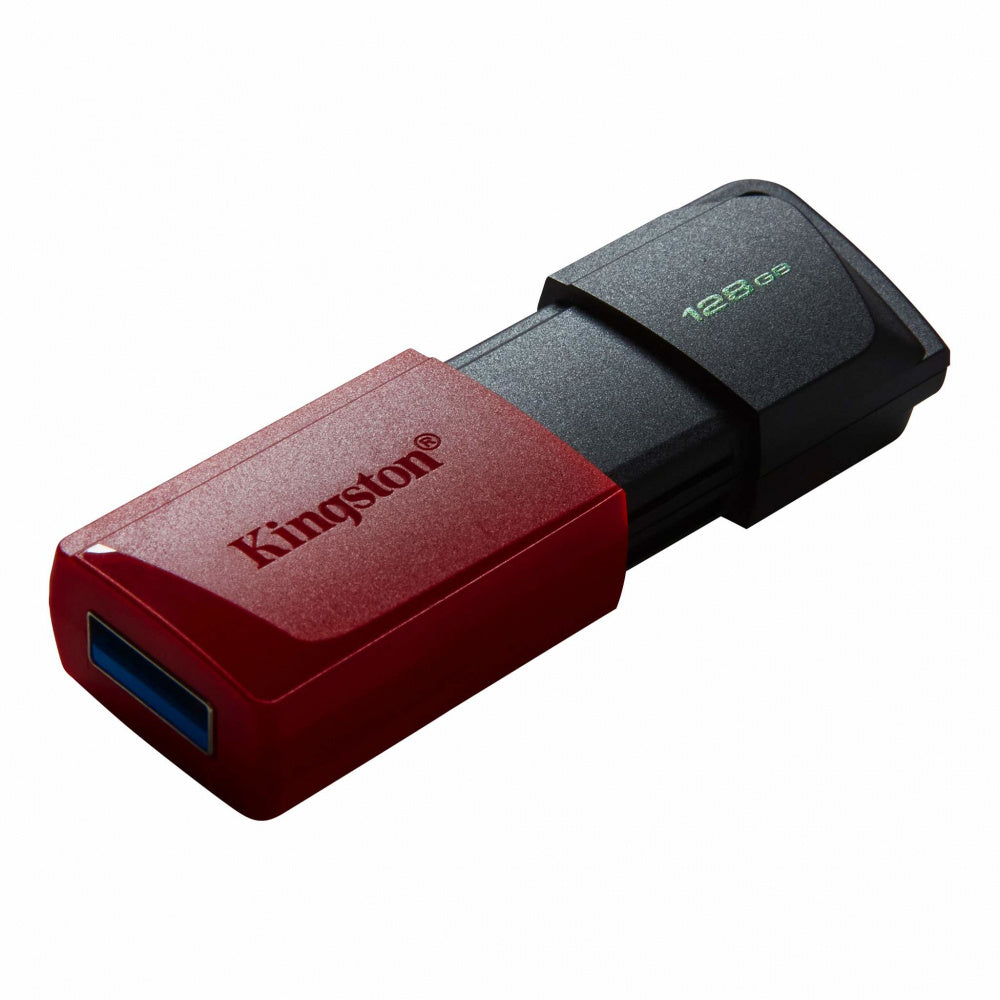 Memoria Flash Usb Kingston Data Traveler Exodia M 128gb Gen 1 3.2 C/tapa Mvil Negro Rojo Dtxm/128gb