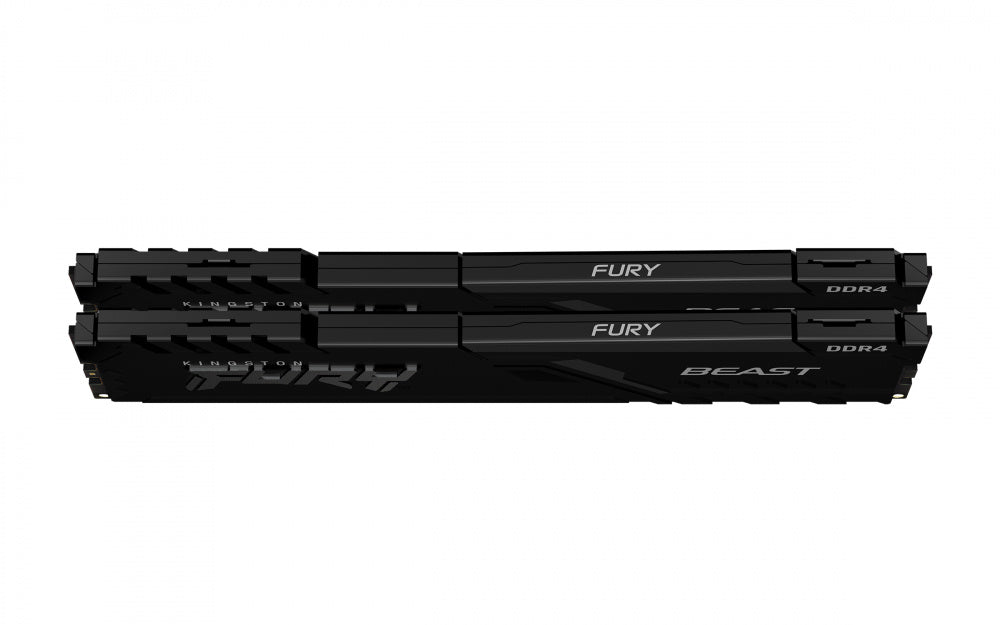 Memoria Ram Kingston Dimm Ddr4 16gb 2x8gb 3200mt/s Fury Beast Black Xmp Cl16 288pin 1.35v C/disipador De Calor