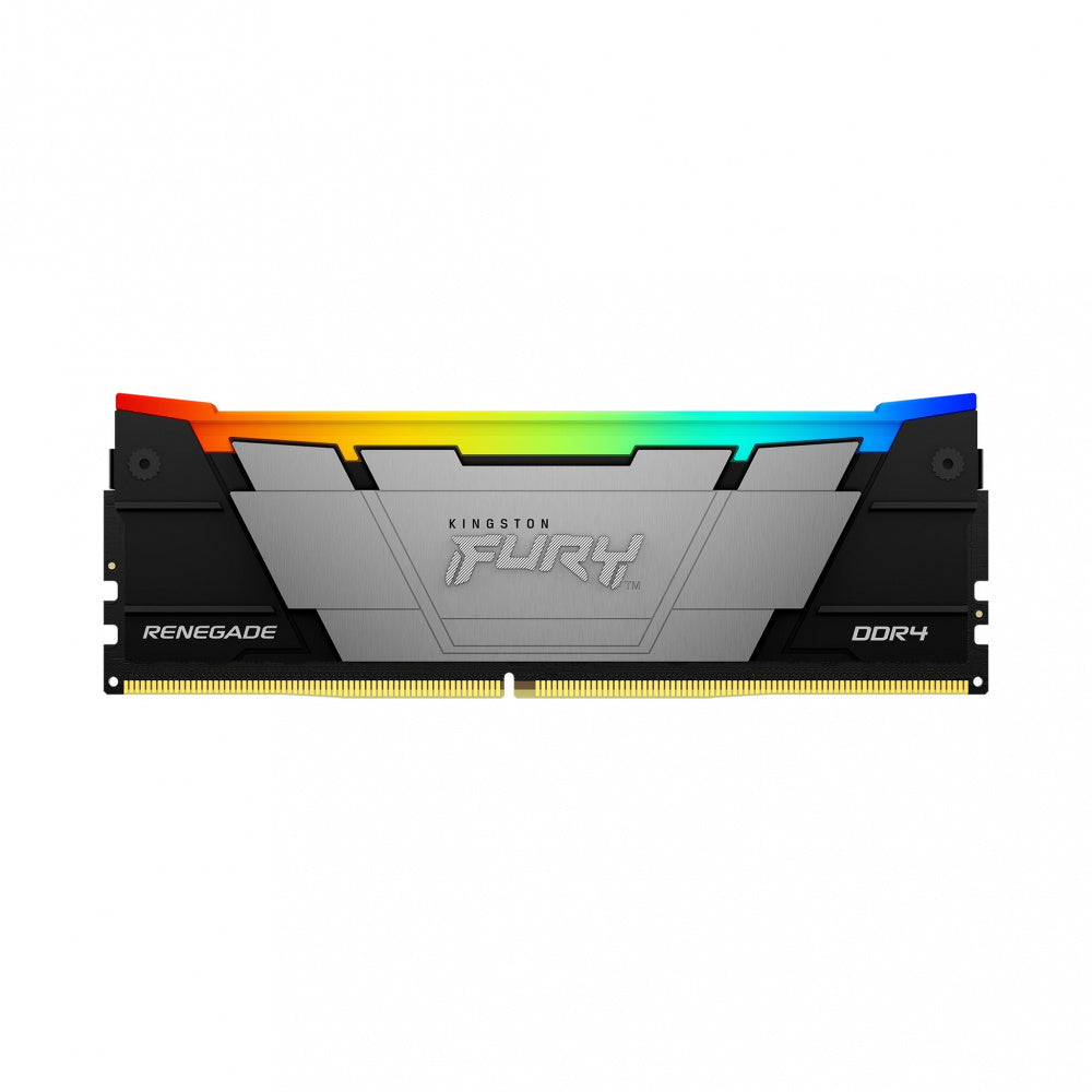 Memoria Ram Kingston Dimm Ddr4 16gb 3200mt/s Fury Renegade Black Xmp Rgb Cl16 288pin 1.35v C/disipador De Calor P/pc/gamer/alto Rendimiento Kf432c16rb12a/16