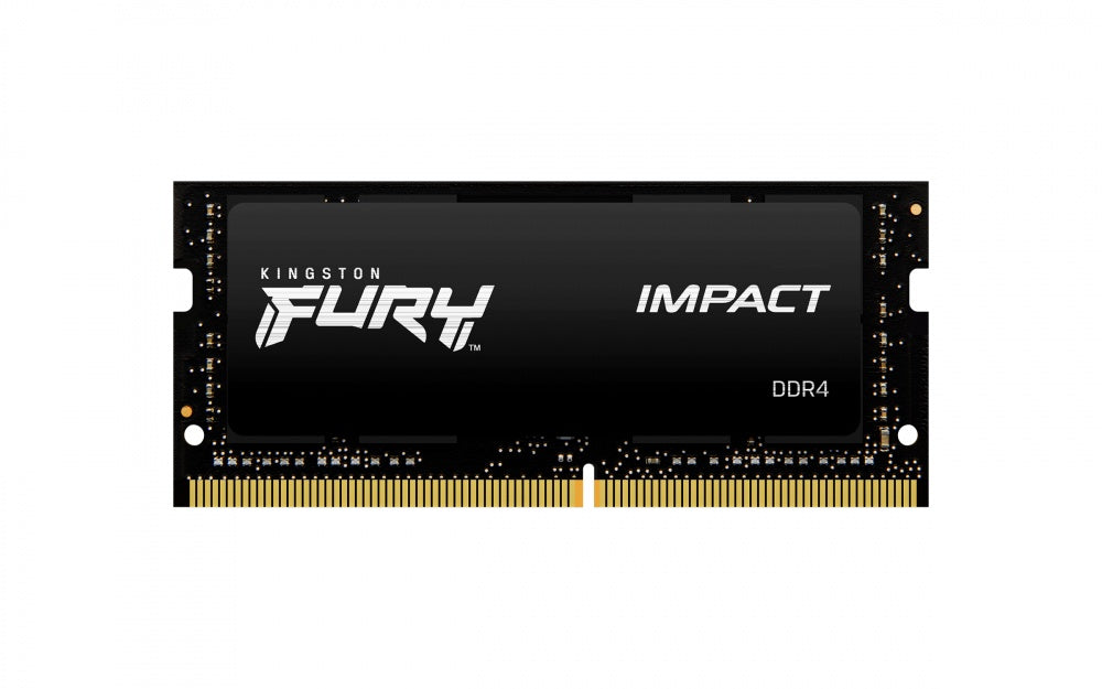 Memoria Ram Kingston Sodimm Ddr4 8gb 3200mt/s Fury Impact Black Cl20 260pin 1.2v C/difusor De Calor P/laptop (kf432s20ib/8)