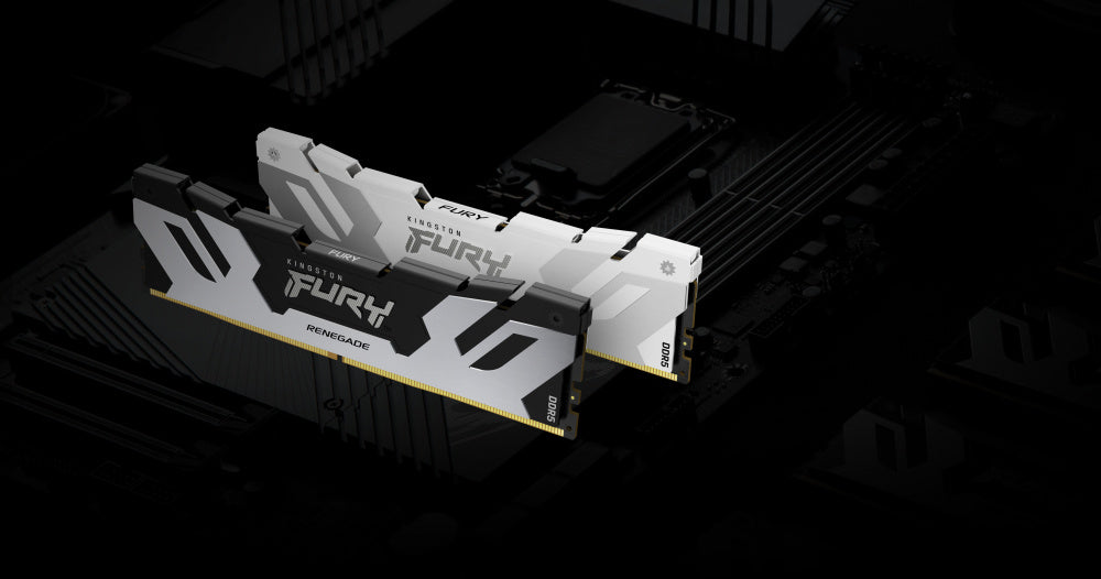 Memoria Ram Kingston Dimm Ddr5 48gb 6000mt/s Fury Renegade Silver Xmp Cl32 288pin 1.35v C/disipador De Calor P/pc/gamer/alto Rendimiento Kf560c32rs-48