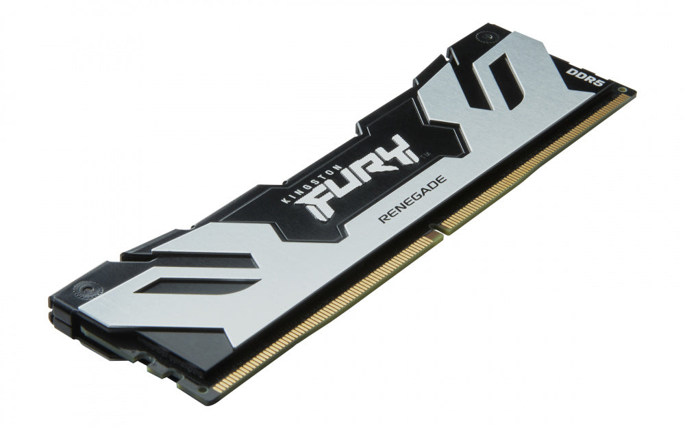 Memoria Ram Kingston Dimm Ddr5 48gb 6000mt/s Fury Renegade Silver Xmp Cl32 288pin 1.35v C/disipador De Calor P/pc/gamer/alto Rendimiento Kf560c32rs-48