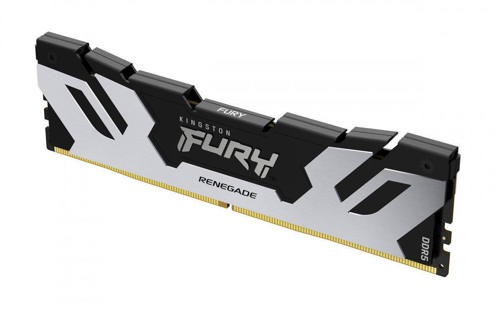 Memoria Ram Kingston Dimm Ddr5 48gb 6000mt/s Fury Renegade Silver Xmp Cl32 288pin 1.35v C/disipador De Calor P/pc/gamer/alto Rendimiento Kf560c32rs-48