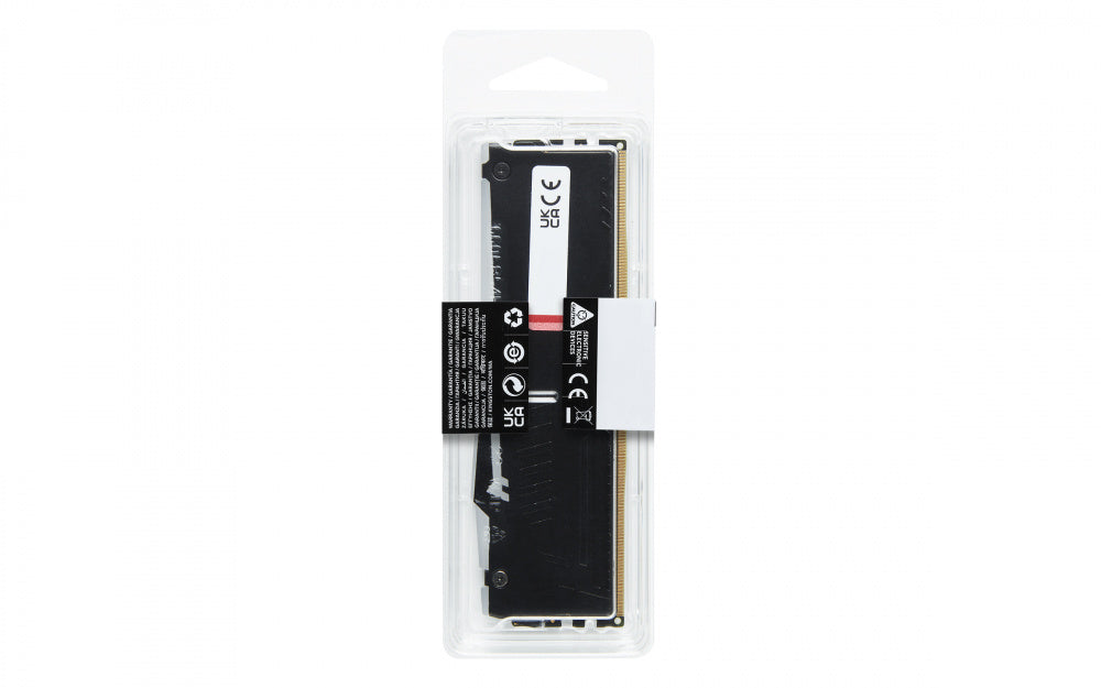 Memoria Ram Kingston Dimm Ddr5 16gb 6000mt/s Fury Beast White Expo Rgb Cl30 288pin 1.4v C/disipador De Calor