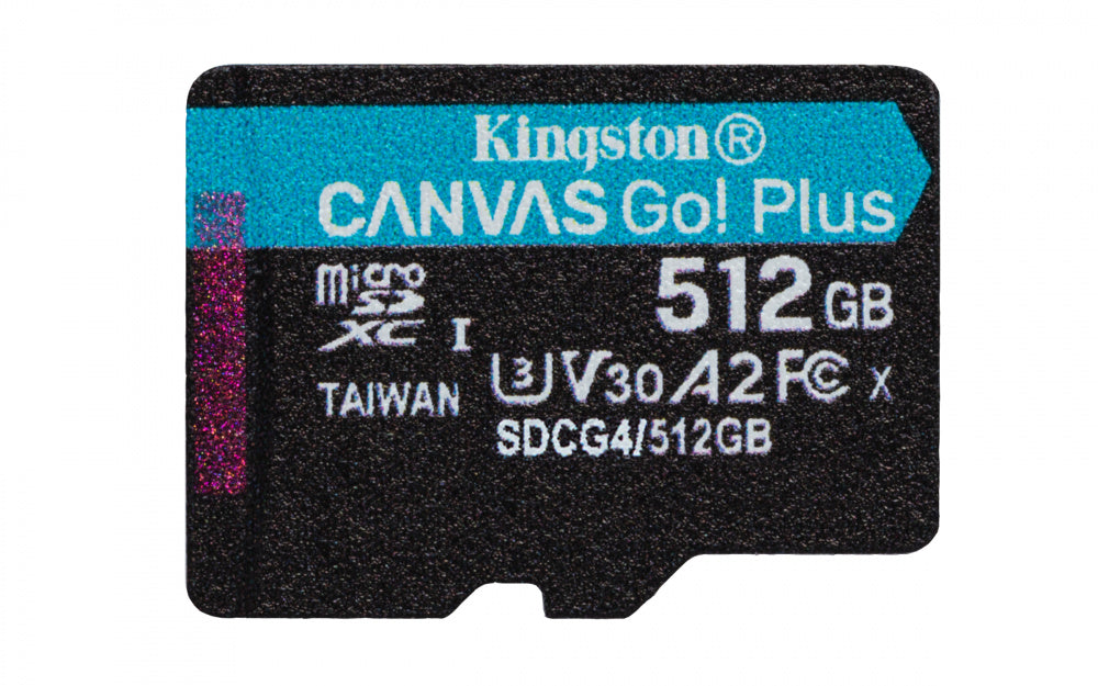 Memoria Flash Micro Sd Kingston Sdxc Canvas Go Plus 512gb 200mb/s Uhs-i U3 V30 C/adaptador (sdcg4/512gb)