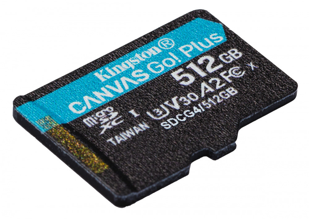 Memoria Flash Micro Sd Kingston Sdxc Canvas Go Plus 512gb 200mb/s Uhs-i U3 V30 C/adaptador (sdcg4/512gb)