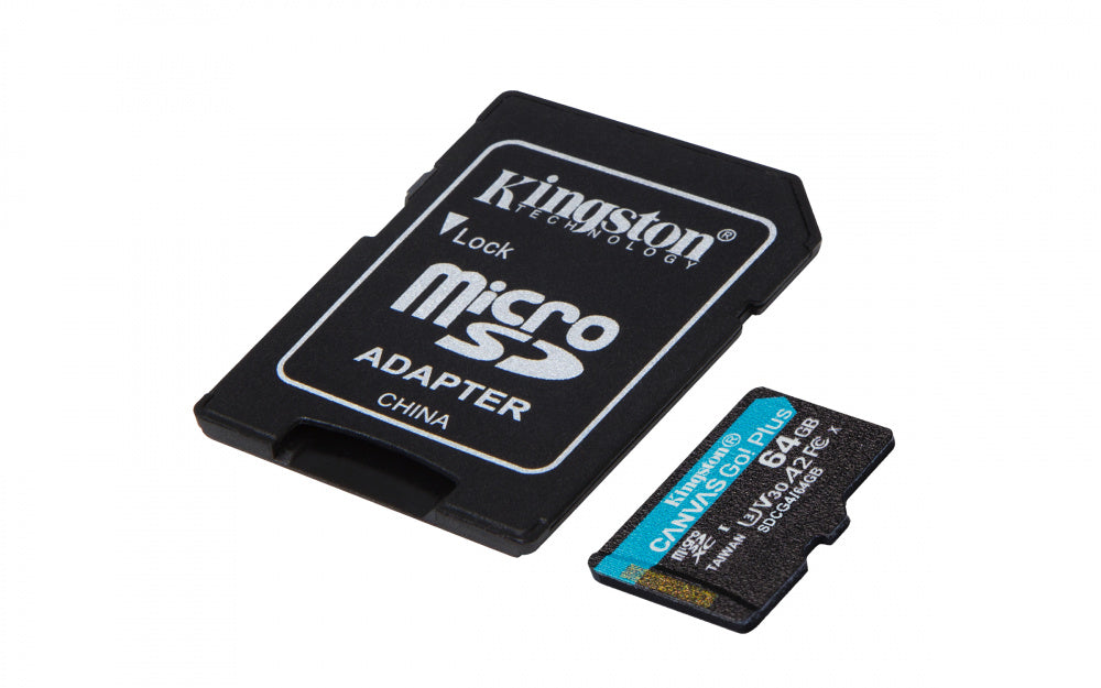 Memoria Flash Micro Sd Kingston Sdxc Canvas Go Plus 64gb 200mb/s Uhs-i U3 V30 C/adaptador (sdcg4/64gb)