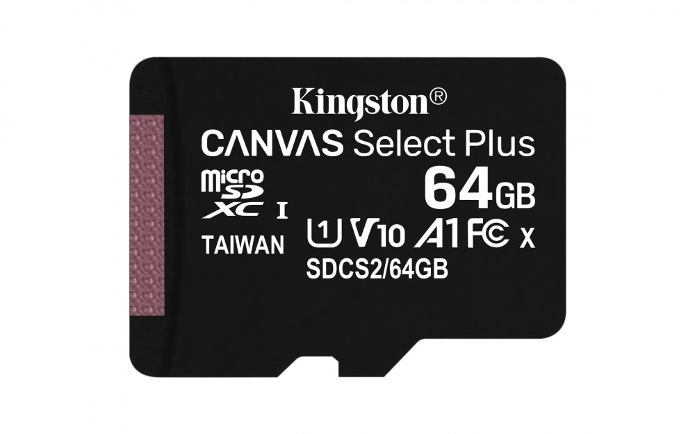 Memoria Flash Micro Sd Kingston Sdxc Canvas Select Plus 64gb 100r Uhs-i U1 V10 C/adaptador Sdcs2/64gb