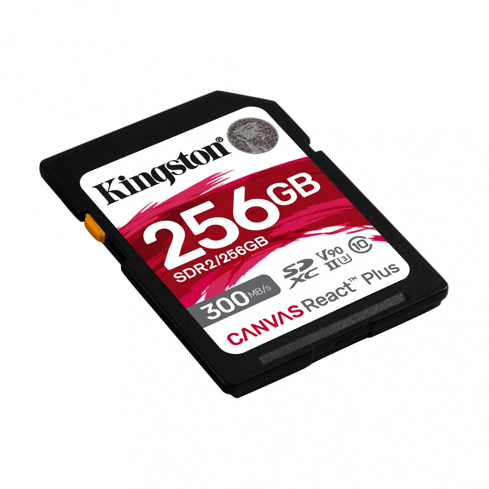 Memoria Flash Sd Kingston Sdxc Canvas React Plus 256gb 300r/260w Uhs-ii U3 V90 (sdr/256gb)