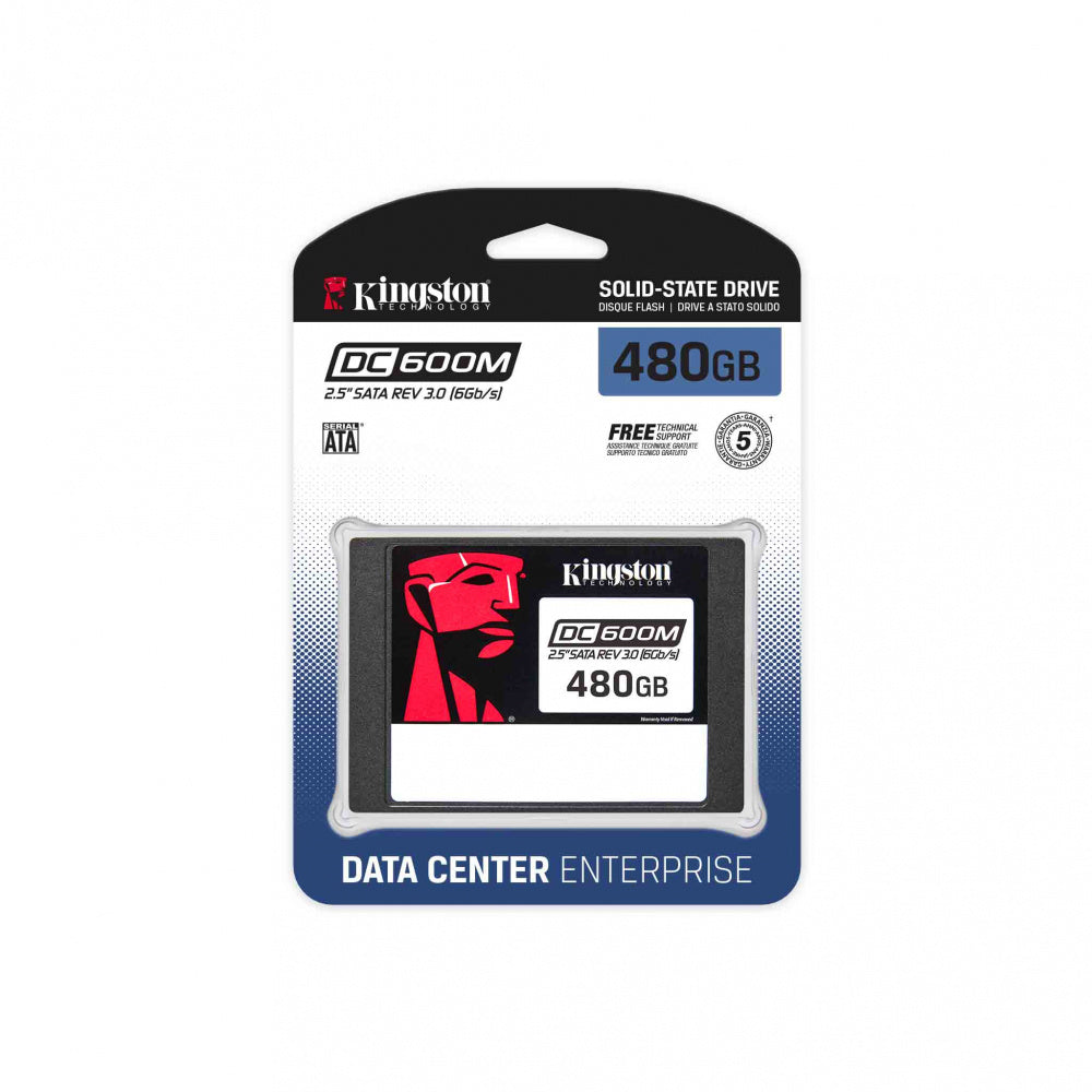 Unidad De Estado Solido Ssd Kingston Dc600m 480gb Enterprice Sata 2.5 Lect.560/escr.530mbs Para Servidor Sedc600m/480g