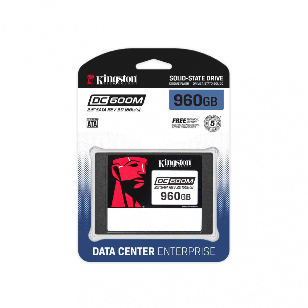 Unidad De Estado Solido Ssd Kingston Dc600m 960gb Enterprice Sata 2.5 Lect.560/escr.470mbs Para Servidor Sedc600m/960g