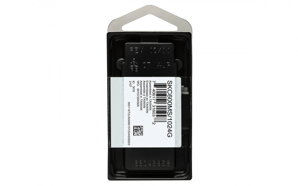 Unidad De Estado Solido Kingston Interno Skc600 1024gb Sata3 Msata Lect.550/escrit.520mb/s Nand 3d Tlc (skc600ms/1024g)