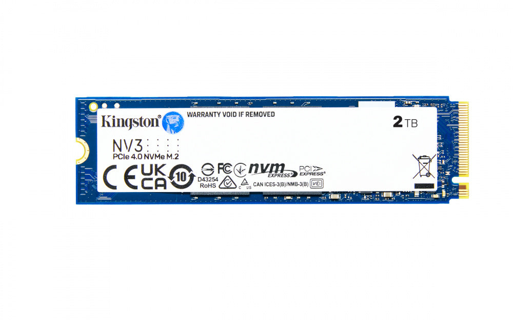 Unidad De Estado Solido Kingston Interno Snv3s Nv3 2tb M.2 2280 Nvme Pcie Gen 4x4 Lect.6000/escrit.5000 Mb/s Pc/laptop/mini Pc Snv3s/2000g