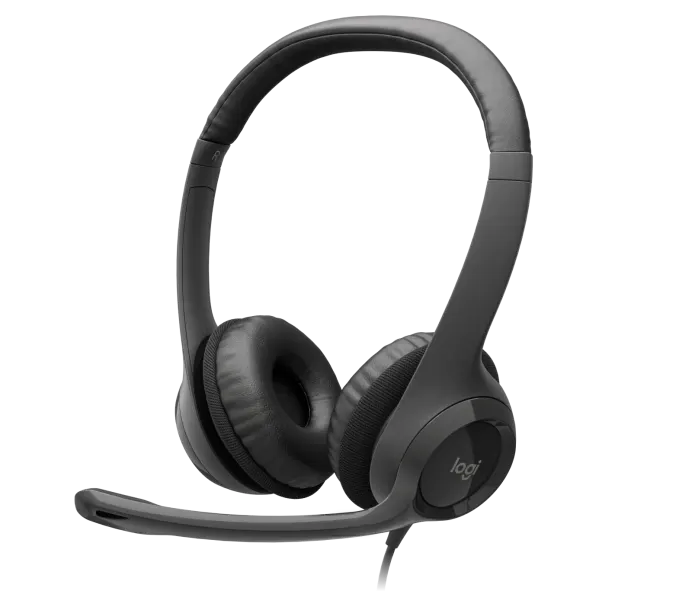 Audifonos Diadema Logitech H390 Supresion De Ruido Control De Volumen Usb Negro