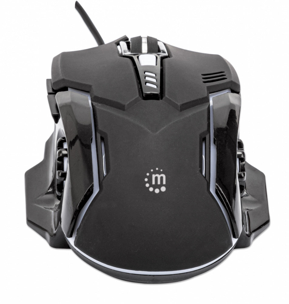 Mouse Optico,manhattan,179256, Gaming 6 Botones, Negro