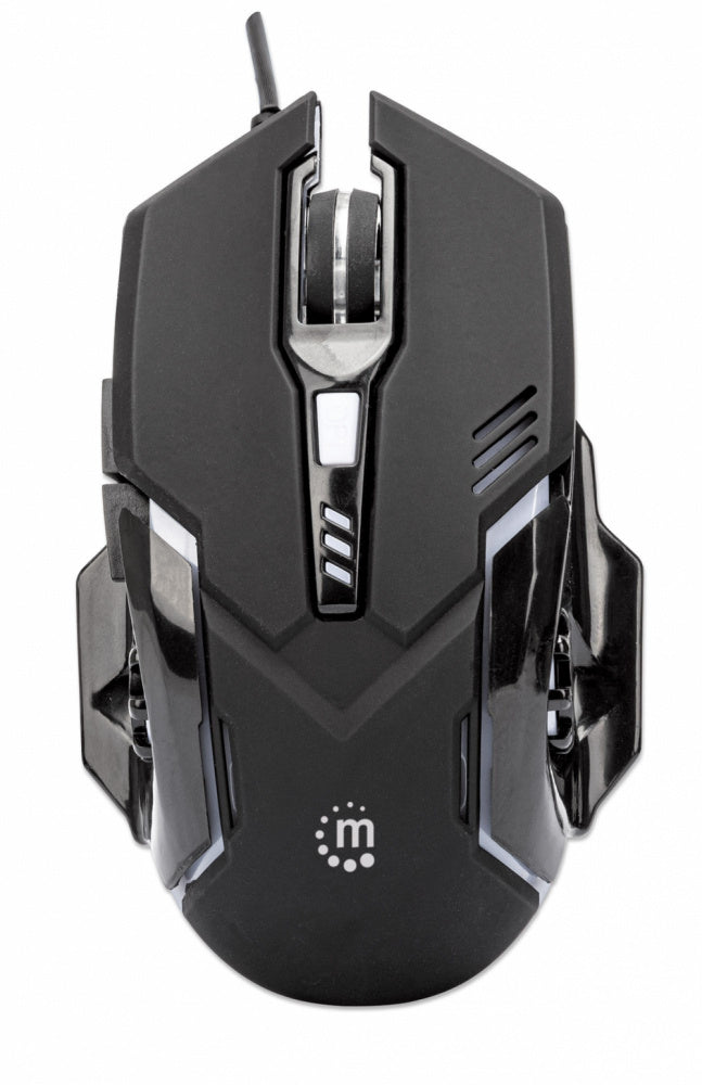 Mouse Optico,manhattan,179256, Gaming 6 Botones, Negro
