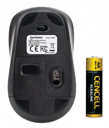 Mouse Inalambrico,manhattan,179904,optico Performance Ii Negro