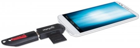 Lector Tarjetas, manhattan, Otg 24 En 1 Puerto Usb2.0