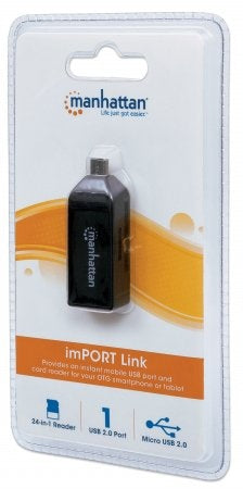 Lector Tarjetas, manhattan, Otg 24 En 1 Puerto Usb2.0