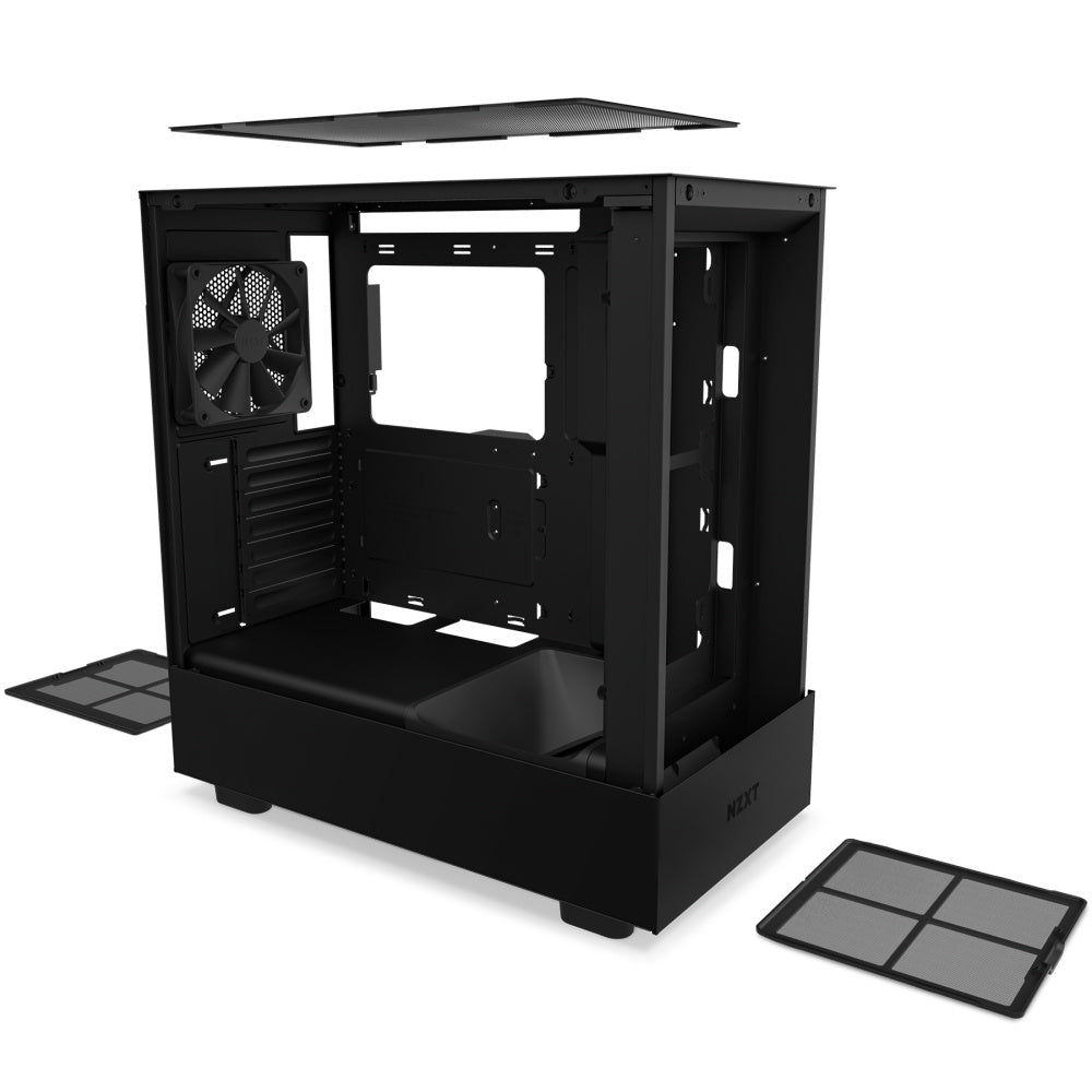 Gabinete Nzxt H5 Flow /negro /con Ventana/midi-tower/micro-atx/gamer