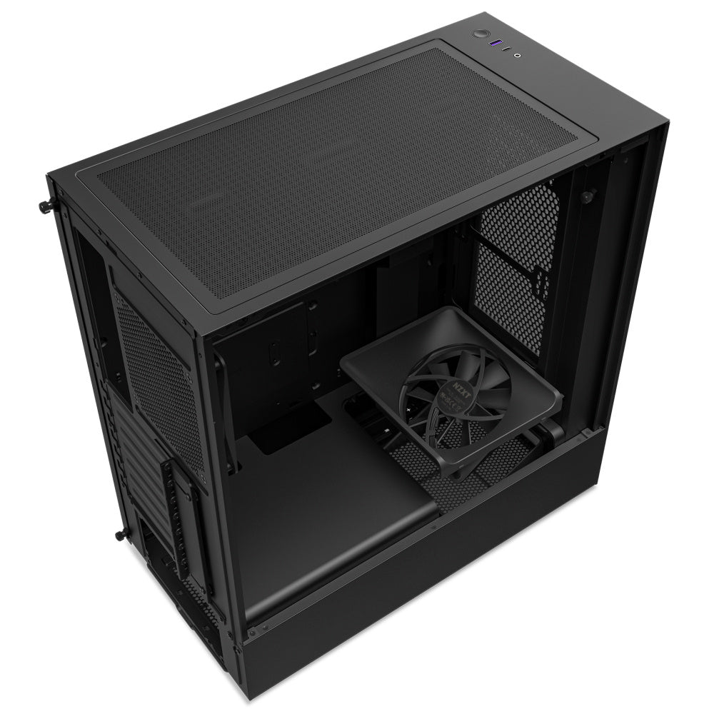Gabinete Nzxt H5 Flow /negro /con Ventana/midi-tower/micro-atx/gamer
