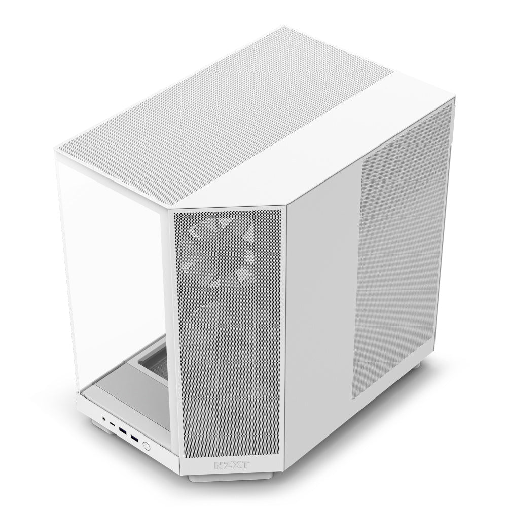 Gabinete Nzxt H6 Flow Rgb/ Vidrio Templado/blanco/atx, Micro-atx, Mini-itx/ Mid Tower/gamer