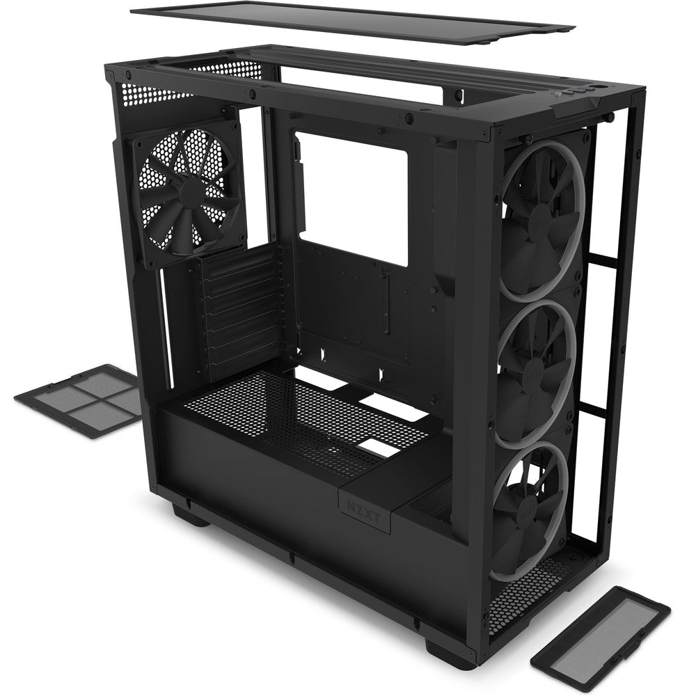 Gabinete Nzxt H7 Elite/negro Mate/con Ventana/midi-tower/atx/rgb/gamer