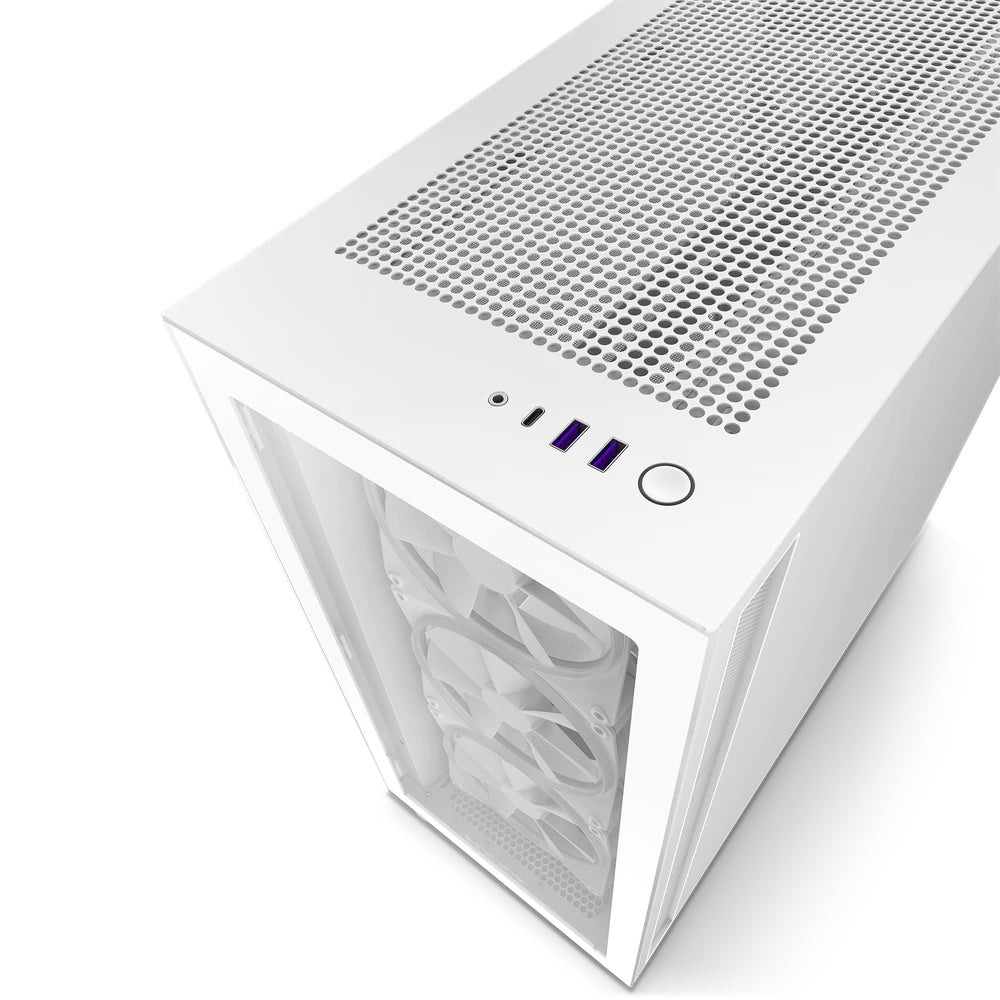 Gabinete Nzxt H7 Elite/ Blanco/con Ventana/midi-tower/mini-itx/micro-atx/rgb/gamer