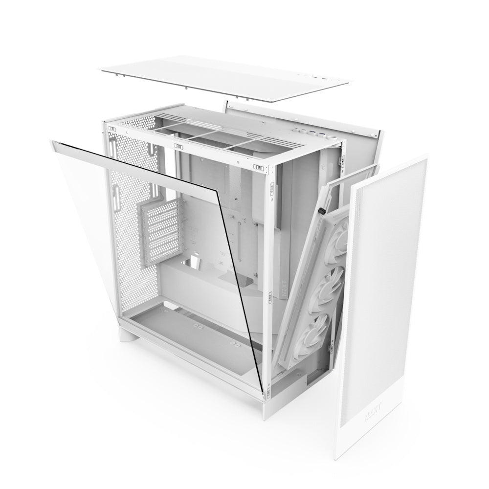 Gabinete Nzxt H7 Flow Rgb/blanco/midi-tower/gamer