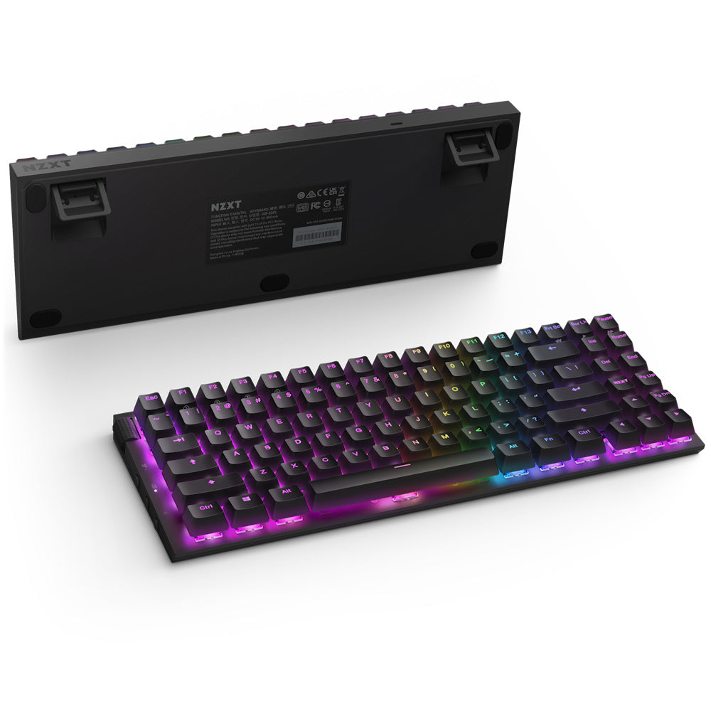 Teclado Mecanico Nzxt Function 2 Minitkl / Negro / Rgb / Switch Optical Red / Ingles/gamer