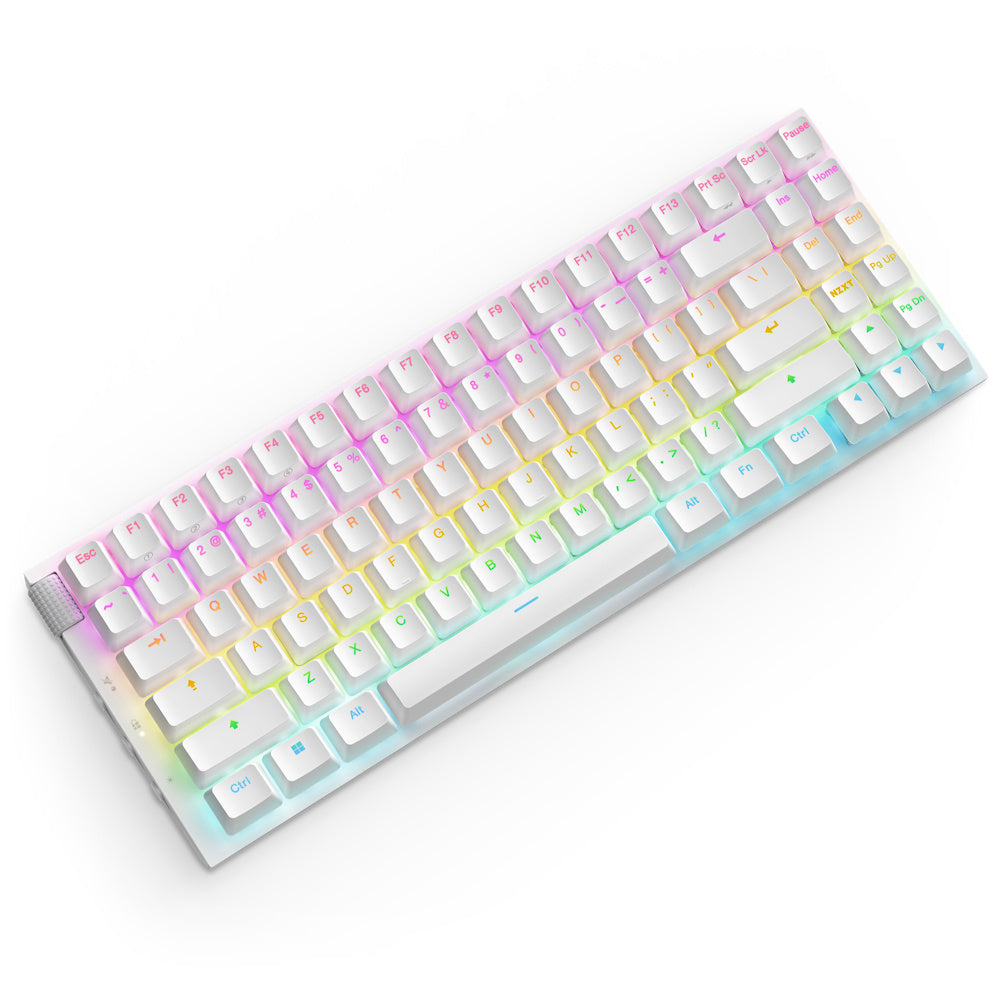 Teclado Mecanico Nzxt Function 2 Minitkl / Blanco / Rgb / Switch Optical Red / Ingles/gamer