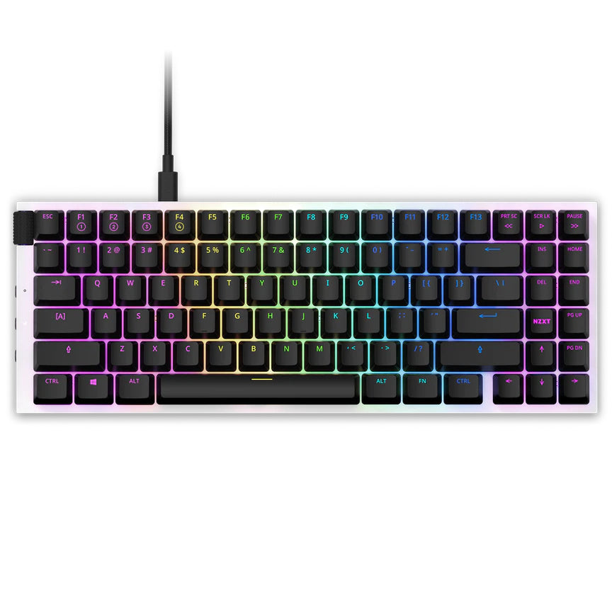 Teclado Nzxt Mini Tkl/blanco/mecanico/almbrico/usb/ingls/gamer