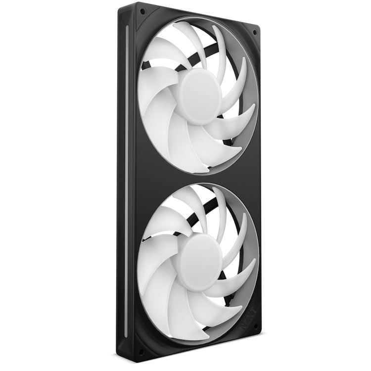 Unidad De Ventilador Monocasco Nzxt F280 Rgb Core / Negro/ 280mm Con 2 Ventiladores Rgb De 140mm / Control De Velocidad E IluminaciÓn / Alta PresiÓn EstÁtica Y Flujo De Aire / 8 Led Argb / Rf-u28hf-b
