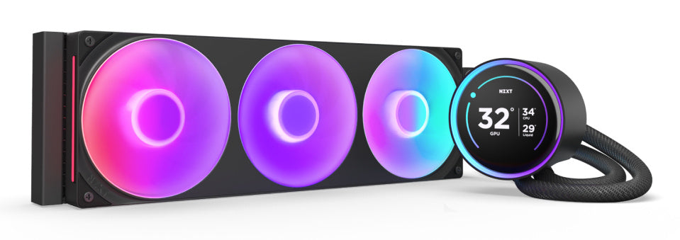 Disipador De Enfriamiento Liquido Kraken Elite 360 Rgb V2/negro/ 1,200-2,800 ± 300rpm /gaming.