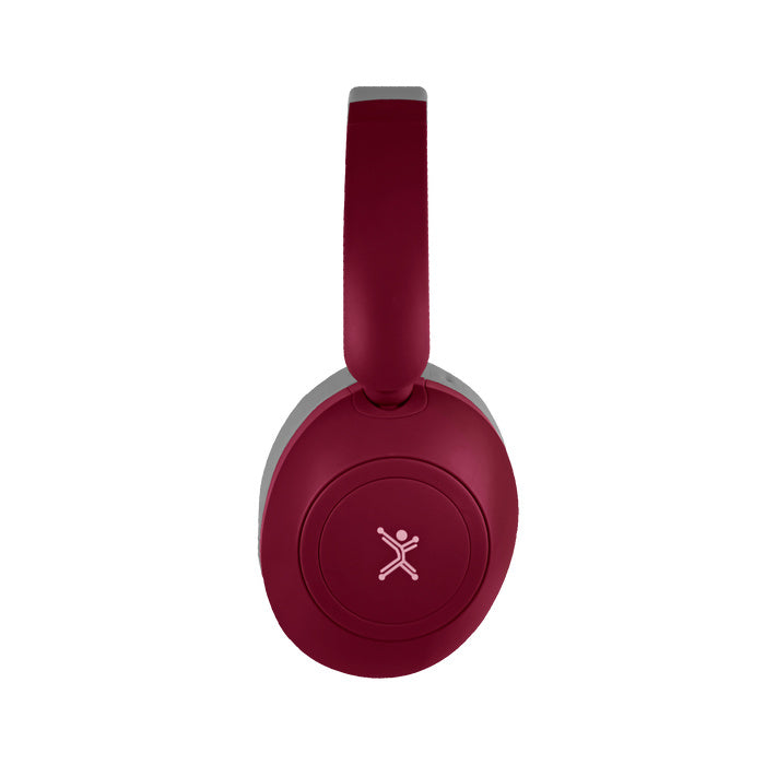 Audifonos On-ear Inalambricos Plegables Manos Libres Con Bt Perfect Choice Soundia - Rojo