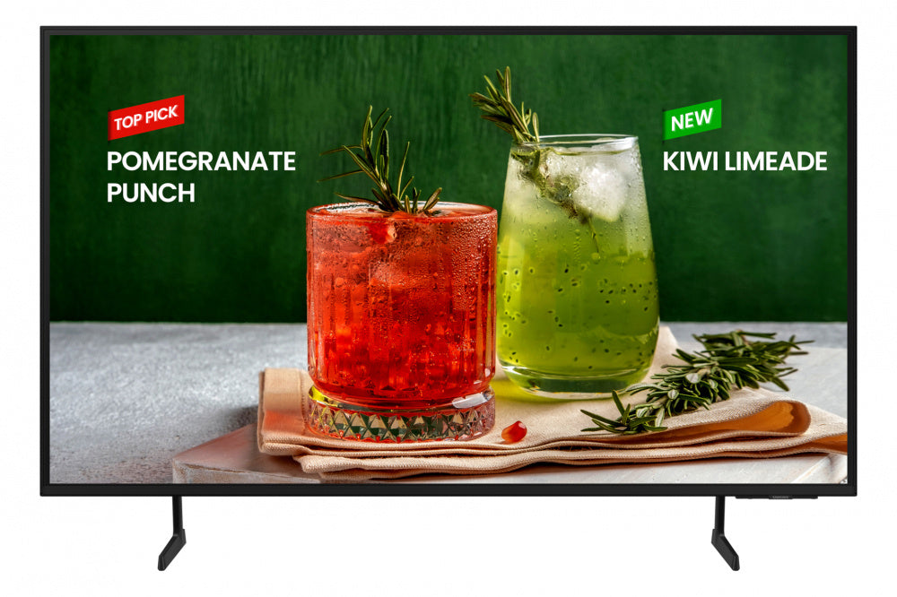 Television Led Samsung 75 Semi Profesional Smart Tv Serie Be75d-h, 4k Uhd 3840x2160, 3 AÑos Garantia, SeÑalizacion Digital Basica, Apps Smart, Usb, Hdmi, 16/7