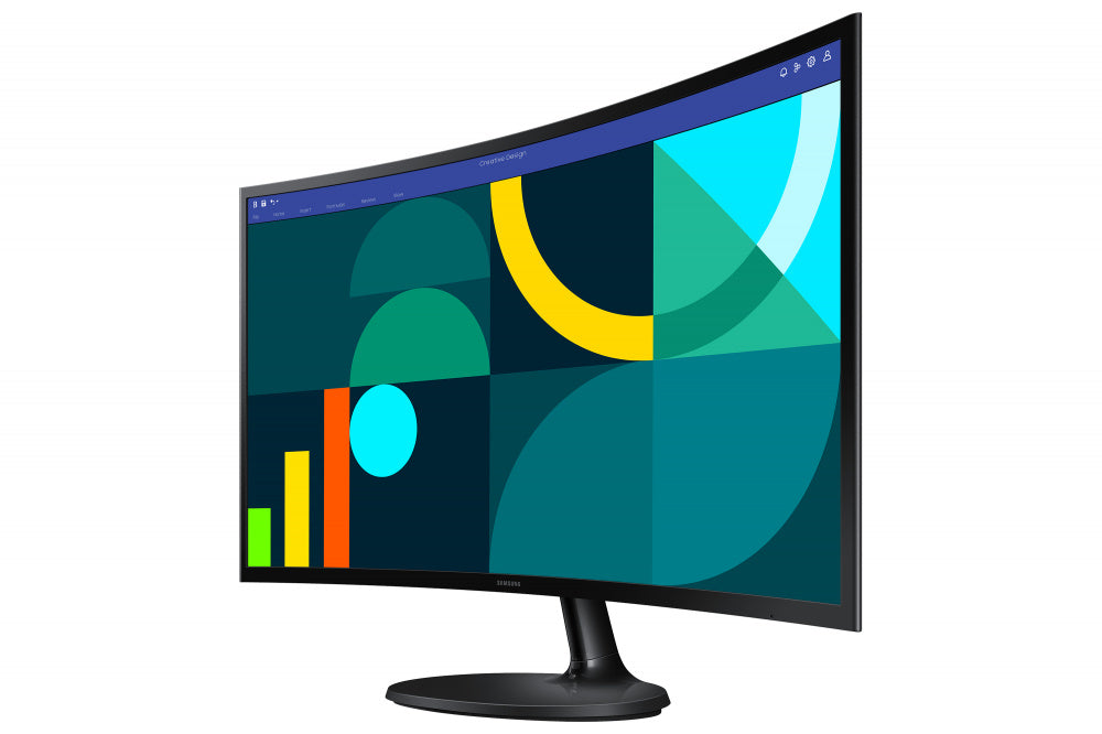 Monitor Led Samsung 27 Pulgadas Full Hd 1920x1080 Curvo, S27d360, Va, 4ms, 100 Hz, Hdmi, Vga, 1800r