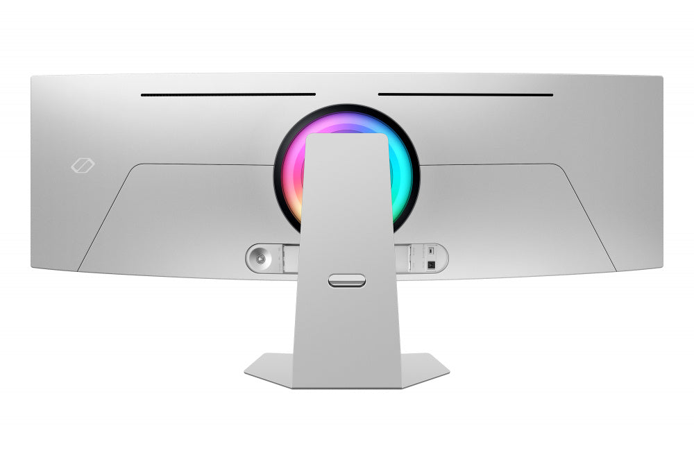 Monitor Led Samsung 49 Pulgadas, Widescreen, 5120 X1440, Odyssey Oled G9 G95sc, Color Silver, 1 Hdmi, 1 D. Port, Usb Hub, Wifi, Bluetooth, Bocinas, Gamer 240hz, 1800r, .03ms, Curvo