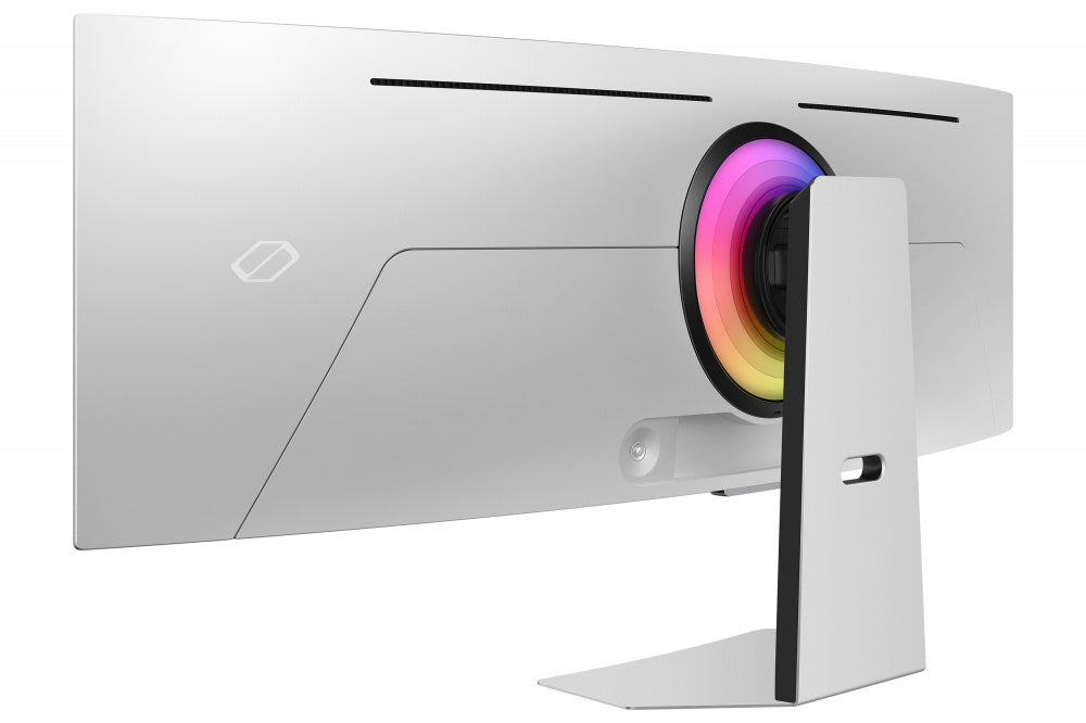 Monitor Led Samsung 49 Pulgadas, Widescreen, 5120 X1440, Odyssey Oled G9 G95sc, Color Silver, 1 Hdmi, 1 D. Port, Usb Hub, Wifi, Bluetooth, Bocinas, Gamer 240hz, 1800r, .03ms, Curvo