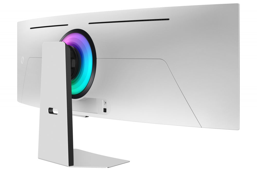 Monitor Led Samsung 49 Pulgadas, Widescreen, 5120 X1440, Odyssey Oled G9 G95sc, Color Silver, 1 Hdmi, 1 D. Port, Usb Hub, Wifi, Bluetooth, Bocinas, Gamer 240hz, 1800r, .03ms, Curvo