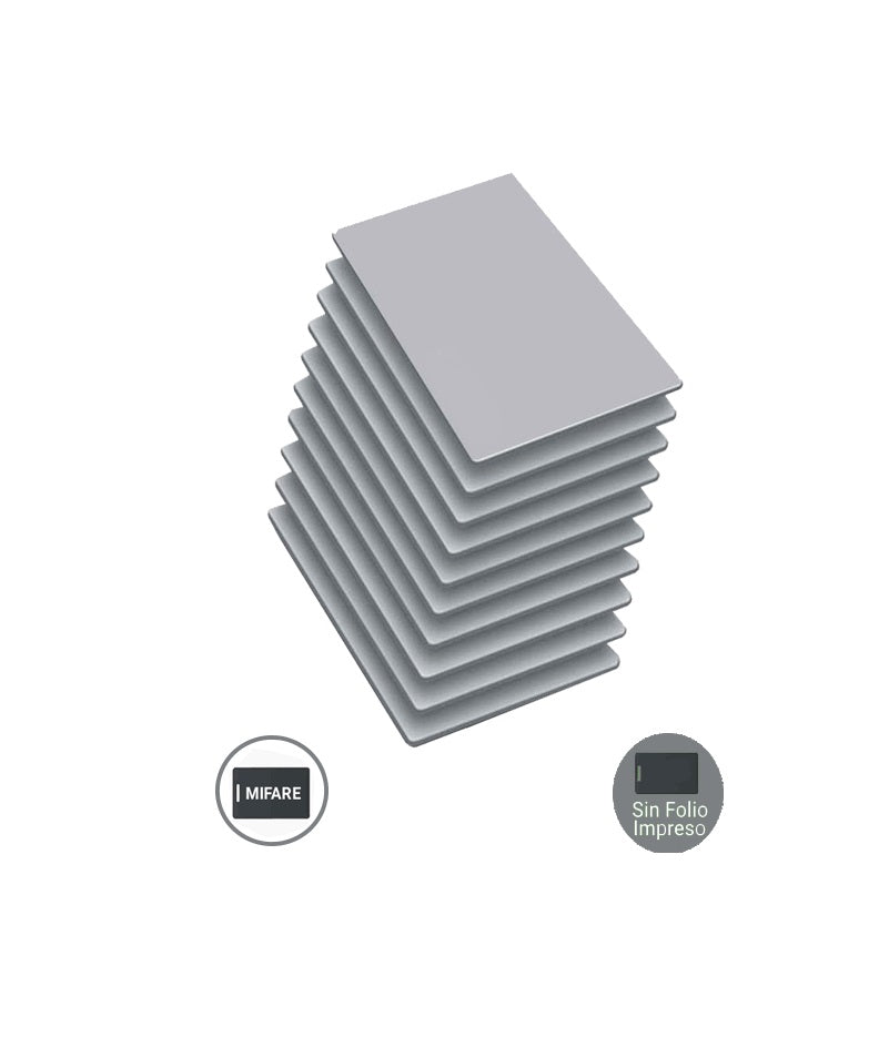 Paquete De 10 Tarjetas Mifare 13.56 Mhz /saxxon / Pvc / Imprimible / Sin Folio