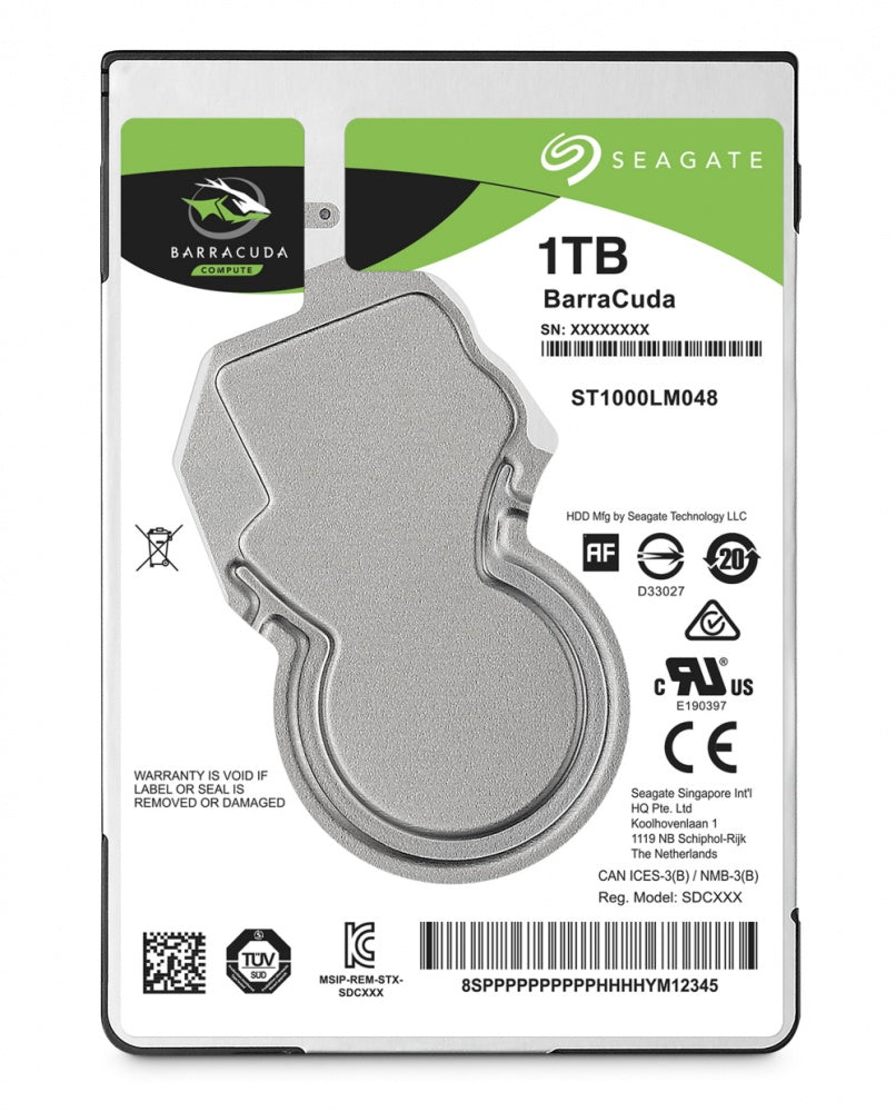 Disco Duro Interno Seagate Barracuda 1tb 2.5 Portatil Sata 6gb/s 128mb 5400rpm 7mm Ultrabook