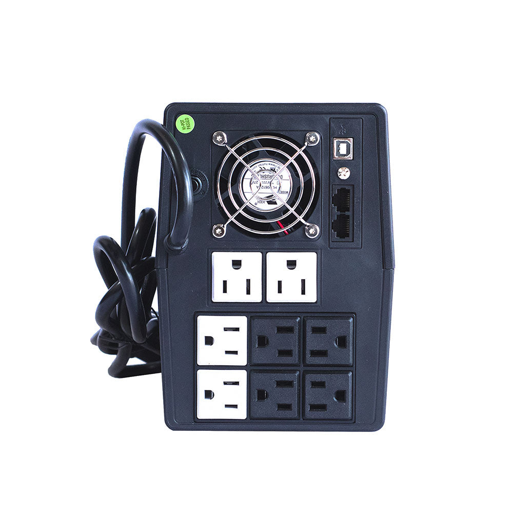 No-break Smartbitt 2400va/1200w, Clavija Nema 5-15p, 8 Contactos, Tipo Nema 5-15r, 4 Con Respaldo De Bateras, Regulacion Y Supresion De Picos Y 4 Con Regulacion Y Supresion De Picos, Rj11 Y Usb