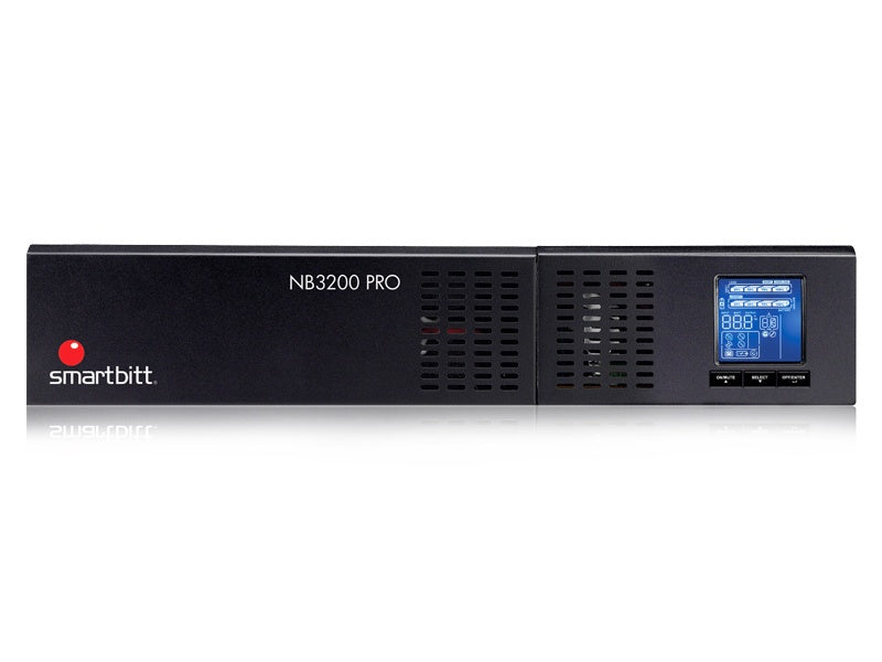 No-break Smartbitt 3.2kva/2700w, Interactivo Senoidal, Torre/rack 2u, Clavija Nema L5-30p, 7 Contactos 6 Nema 5-15/20r Y 1 Nema L5-30r, Con Respaldo De Bateras, Panel Lcd