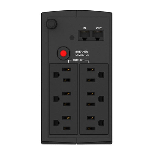 No-break Smartbitt 800va/400w, Clavija Nema 5-15p, 6 Contactos, Tipo Nema 5-15r, Todos Con Respaldo De Baterias, Regulacion Y Supresion De Picos.