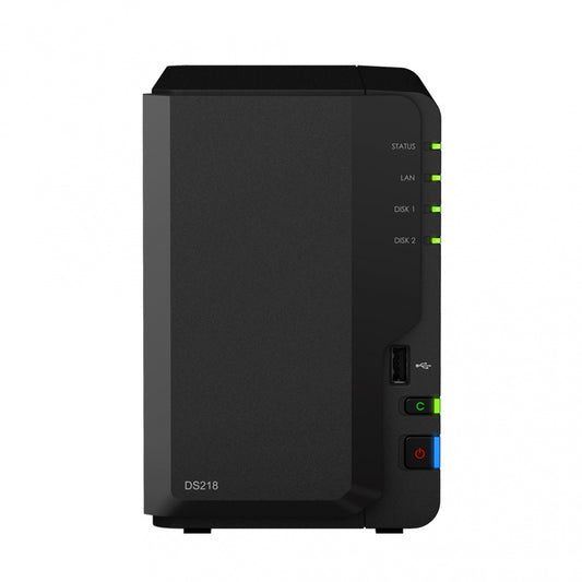 Synology Servidor NAS DS218 de 2 Bahías, Realtek RTD1296 1.40GHz, 2GB DDR4 ― no incluye Discos