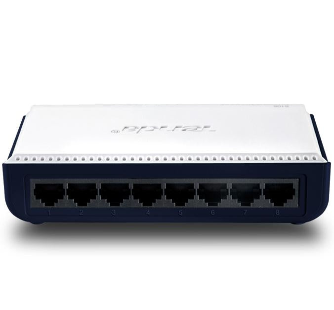 Switch Tenda S108, 8 Puertos 10/100 Escritorio Velocidad De Transmision De Hasta 200 Mbps Fast Ethernet