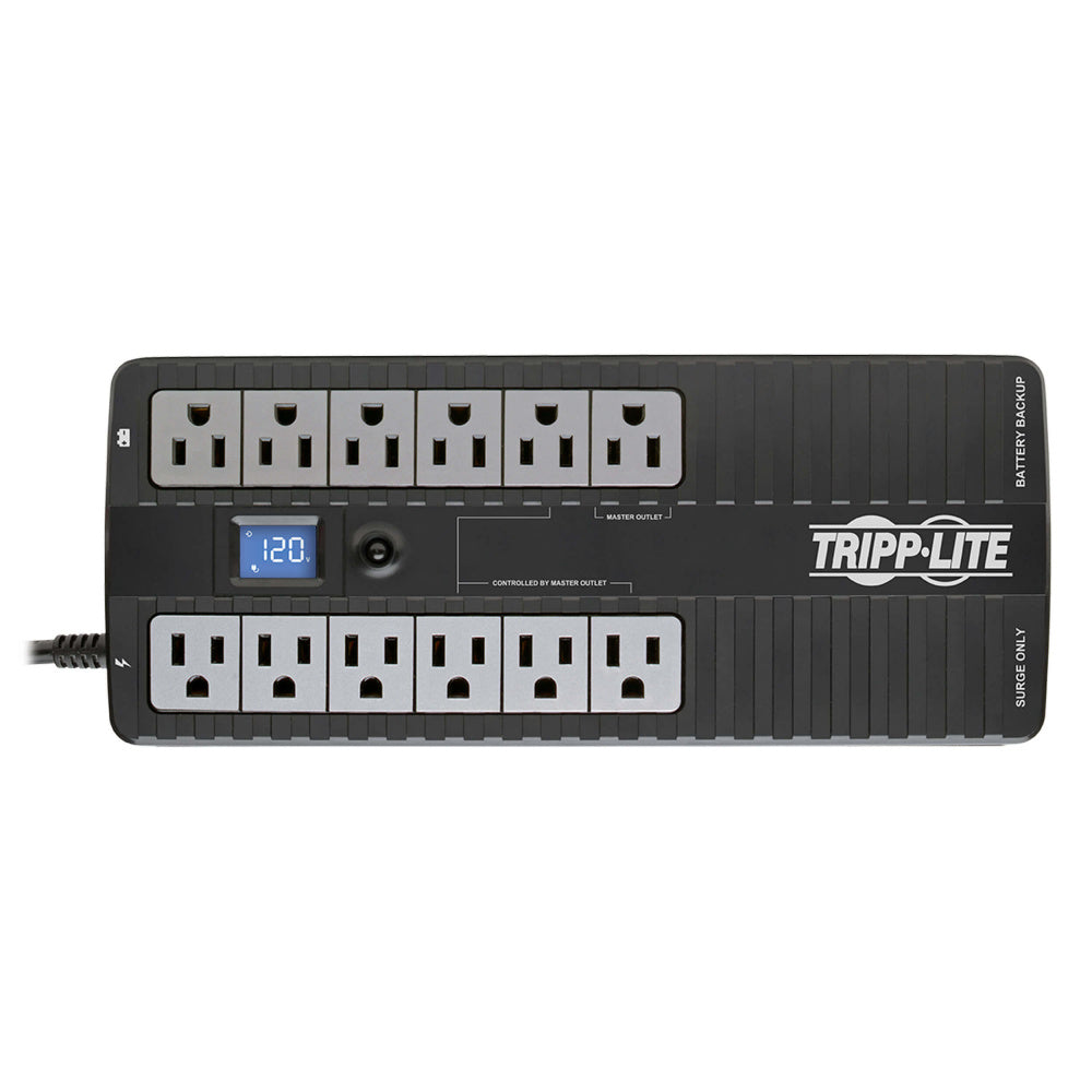 Ups Standby De 850va 425w - 12 Tomacorrientes Tripp Lite Nema 5-15r, 120v, 50hz / 60hz, Usb, Lcd, Energy Star, Instalación En Pared O Escritorio. Garantía Limitada De 3 Años.